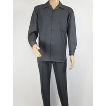Men's MONTIQUE Two Piece Set Walking Leisure Suit Long Sleeves 1641 Gray image 2