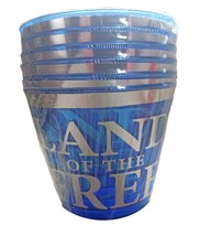 6 Pack Plastic Patriotic Slogan 9 oz. Tumblers available in Red or Blue - $2.99