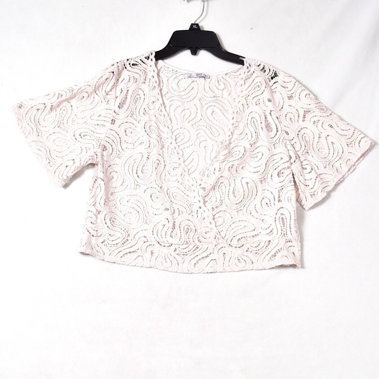 Zara Women&#39;s Lace Crop Top Size Large - $20.58