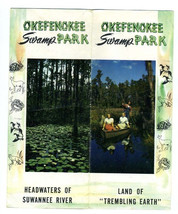 Okefenokee Swamp Park Brochure US 1 in Waycross Georgia  1950&#39;s  - $24.72