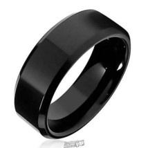 Personalized Black Tungsten Ring Size 10 (8mm) - £41.76 GBP
