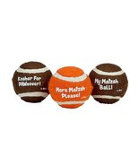 Rite Lite Passover Dog Toy Tennis Balls Set of 3 - Perfect Passover Gift... - $12.86