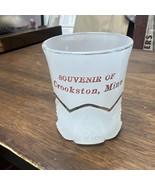 Antique Milk Glass Souvenir Crookston Minnesota MN c. 1920’s  Tooth Pick... - €26,05 EUR