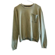 Jetty Long Sleeve Knit Shirt Top Pocket 100% Cotton Green Women&#39;s Size L... - £15.92 GBP