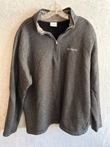 Columbia Men’s Pullover 1/4 Zip heavy Gray Fleece Outdoor Hiking XXL - $22.99