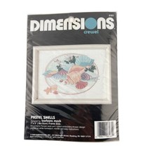 Dimensions Crewel Kit Pastel Shells Sandy Ocean Scene No. 6165 - $19.26