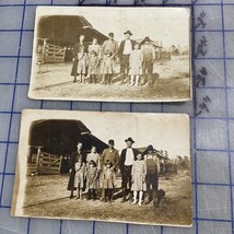 rppc postcard 1920s / 30s Rural Family Farm Homestead Men Women Children - $288.11 MXN