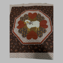 Vintage VIP Fabric Lamb Design  Country Decor Pillow Panel Brown Floral Kit - £14.69 GBP