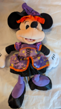 2018 Disney Collection Minnie Mouse 16&quot; Halloween Witch Themed Plush - £8.31 GBP