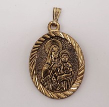 Religious Medallion Our Lady of Maryknoll Madonna and Child - $14.84