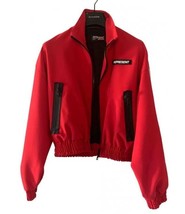 Represent Retro  Zip Jacket British Red Black Made Size medium VG CONDITION - £57.81 GBP