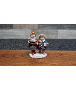 Christmas Village Figurine Little Girls with Doll Rocking Horse! - £7.66 GBP