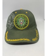 U.S. Official Army Cap Trucker Hat Green Gold Embroidered Adjustable Kys - $14.46