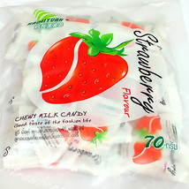Haoliyuan Toffee Strawberry Thailand Chewy Bulk Candy Buffet 67G Desserts Sweets - £16.33 GBP