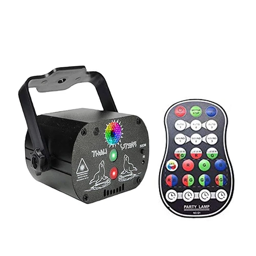 240 Patterns Mini Laser Projector Lamp UV USB Rechargeable Led Disco Light for H - £154.61 GBP