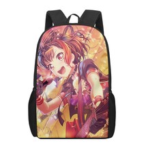 Anime BanG Dream Kids School Bags 3D Printed Book Bag Men 16 Inch Backpack For T - £36.47 GBP