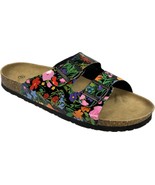 Women&#39;s Flower Printed Slide Sandals with Buckles Size 9 - £31.63 GBP