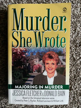 Jessica Fletcher Donald Bain Murder She Wrote Majoring In Murder Cover Photo - $2.96