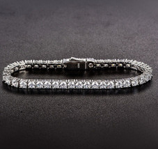 5Ct Lab Created Diamond Women Wedding Bridal Tennis Bracelet 14K White Gold Over - £116.42 GBP