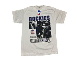 Vintage 90s Colorado Rockies Trench USA t- shirt Nwt Sz Large - $19.00