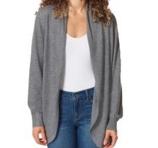 Ella Moss Womens Long Sleeve Cozy Cardigan Color Charcoal Size M - £30.45 GBP