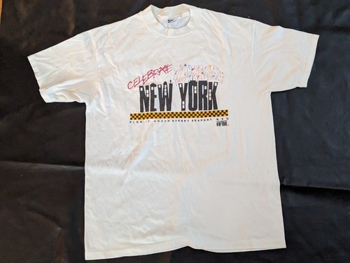 Célébrer New York Ny Nyc Pier 17 Du Sud Rue Port de Mer T-Shirt 50/50 XL - $40.53