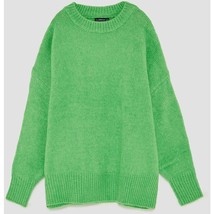 Oversized Green Sweater By Zara Winter Sweaters - £43.16 GBP