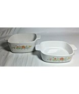 Corning Ware Wildflower Casserole Dishes, Lot of 2, A-1.5-B, A-1-B - $14.84