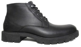 Timberland Men&#39;s Elmhust Black Leather Waterproof Chukka Boots, A24P4 - £99.14 GBP