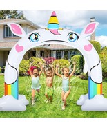 Inflatable Unicorn Sprinkler for Kids  Giant Rainbow Arch Kid Sprinkler NEW - $76.94 CAD