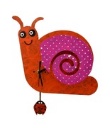 Oxidos Handmade Snail  Clock with Lady Bug Swinging Pendulum - $49.95