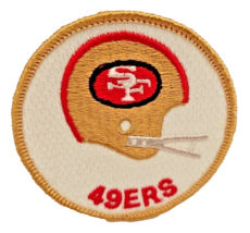 1980&#39;S San Francisco 49ERS Nfl Football Vintage 3&quot; Round Helmet Logo Team Patch - £8.36 GBP