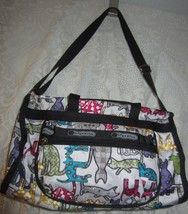 LeSportSac colorful cats shoulder bag / handbag - $61.75