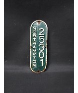Vintage NORTHAMPTON Massachusetts MA Bicycle Bike License Plate Tag Gree... - $49.83