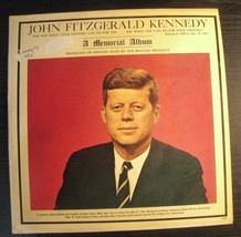 Vinyl LP-John Fitzgerald Kennedy-A Memorial Album-record is NM-no dust cover! - £9.96 GBP