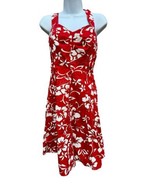 The Hawaiian Original Dress Womens Floral Red Summer Dress Size S - $19.79