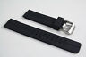 Primary image for  Black Rubber Heavy Watch Band STRAP s/s Buckle fits Luminox with 2 pin 22mm