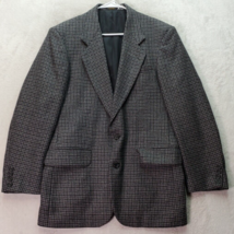 Oscar De La Renta Blazer Mens Size 38 Gray 100% Wool Single Breasted Two Button - £29.24 GBP