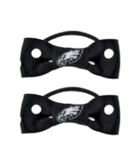 NFL Black Philadelphia Eagles NFL Bow Pigtail Holders Set Of 2 Little Earth - $3.99