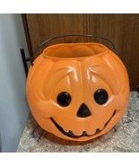 Halloween Blow Mold Pumpkin Jack O&#39; Lantern Candy Bucket General Foam Co - €25,51 EUR
