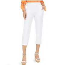 Michael Kors Womens S White Cropped Pockets Straight Leg Pants NWT BJ36 - £26.19 GBP