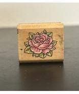 Delicate Rose Rubber Stamp 292A Rubber Stampede Cynthia Hart 2002 - $111.04 MXN