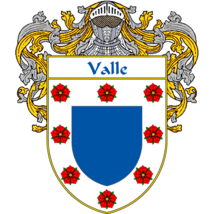 Valle Family Crest / Coat of Arms JPG and PDF - Instant Download - $2.90