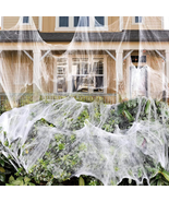 1000 Sqft Spider Webs Halloween Decorations Bonus with 30 Fake Spiders - $291.75 MXN