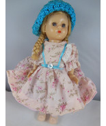VINTAGE 1950s HARD PLASTIC A Hollywoo 8&quot; DOLL with blond hair and blue eyes - £17.91 GBP