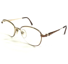 Vintage Laura Ashley Eyeglasses Frames CAROLINE SAHARA Brown Gold 51-17-135 - $37.11