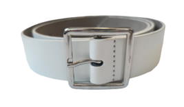 Pretty Little Things White Belt One Size 38&quot; Silver - $8.59