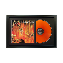 Slayer &quot;Hell Awaits&quot; Original Vinyl Record &amp; Cover Professionally Framed Display - £159.56 GBP