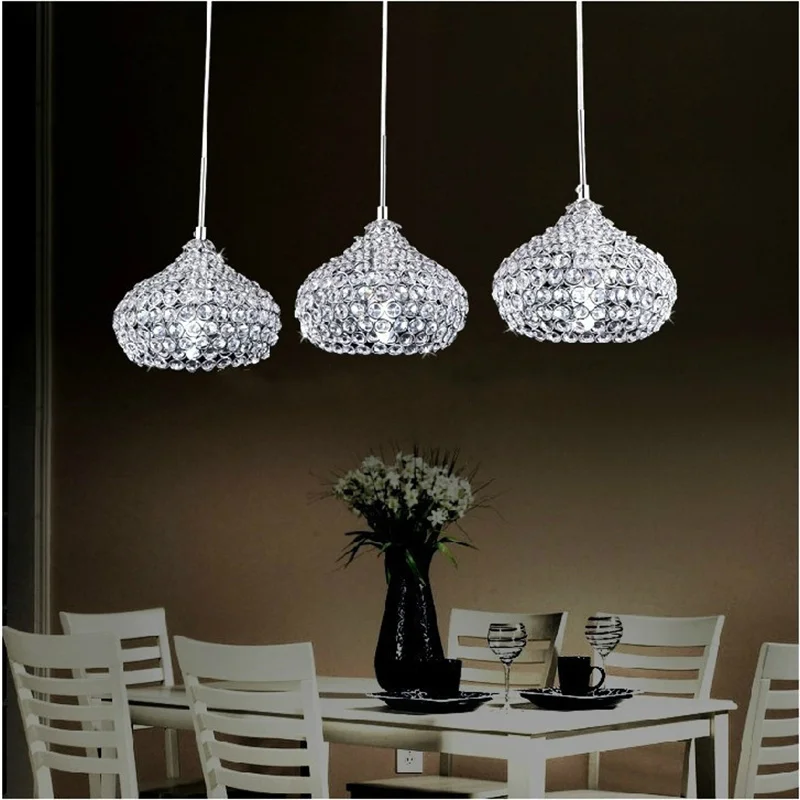 LED 3W Minimalist  K9 Crystal Chandelier With 1 Light D200mm - £175.23 GBP