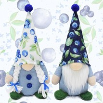 Summer Blueberry Decoration Gnomes for Home Handmade Spring Holiday Frui... - $23.50